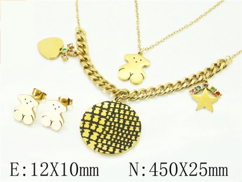 Ulyta Wholesale Jewelry Sets 316L Stainless Steel Jewelry Earrings Pendants Sets BC02S2902HMX