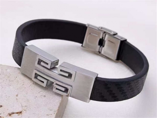 BC Jewelry Wholesale Leather Bracelet Stainless Steel And Leather Bracelet Jewelry SJ85B2823