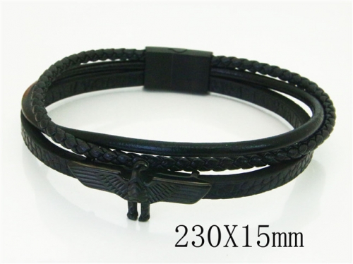 Ulyta Wholesale Jewelry Leather Bracelet Stainless Steel And Leather Bracelet Jewelry BC91B0566IJF