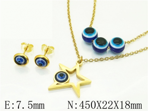Ulyta Wholesale Jewelry Sets 316L Stainless Steel Jewelry Earrings Pendants Sets Jewelry BC12S1326GNL