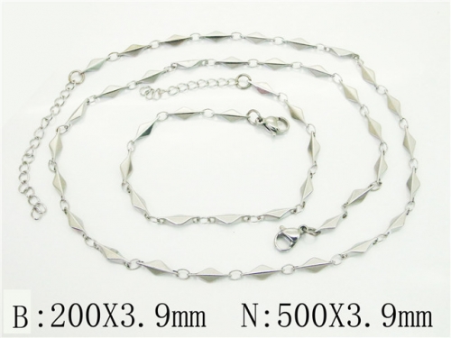 Ulyta Wholesale Jewelry Sets Stainless Steel 316L Necklace & Bracelet Set BC70S0604NL