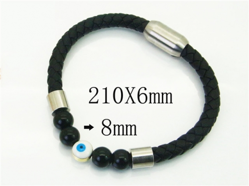 Ulyta Wholesale Jewelry Leather Bracelet Stainless Steel And Leather Bracelet Jewelry BC62B0726HLC