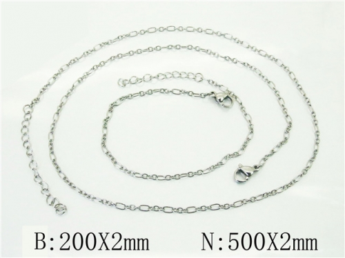 Ulyta Wholesale Jewelry Sets Stainless Steel 316L Necklace & Bracelet Set BC70S0600HWL