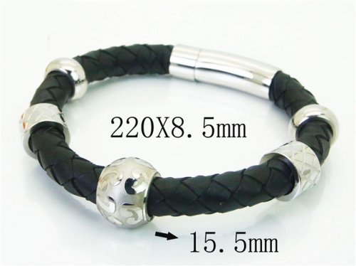Ulyta Wholesale Jewelry Leather Bracelet Stainless Steel And Leather Bracelet Jewelry BC91B0545IJS