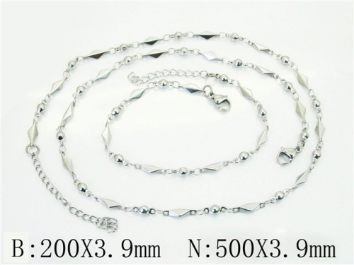 Ulyta Wholesale Jewelry Sets Stainless Steel 316L Necklace & Bracelet Set BC70S0606NL