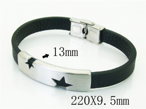 Ulyta Wholesale Jewelry Leather Bracelet Stainless Steel And Leather Bracelet Jewelry BC91B0548HOU