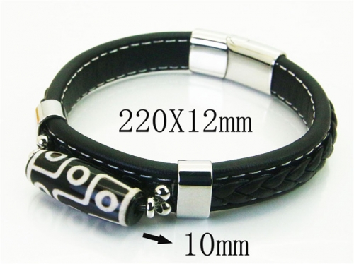 Ulyta Wholesale Jewelry Leather Bracelet Stainless Steel And Leather Bracelet Jewelry BC62B0728HOX