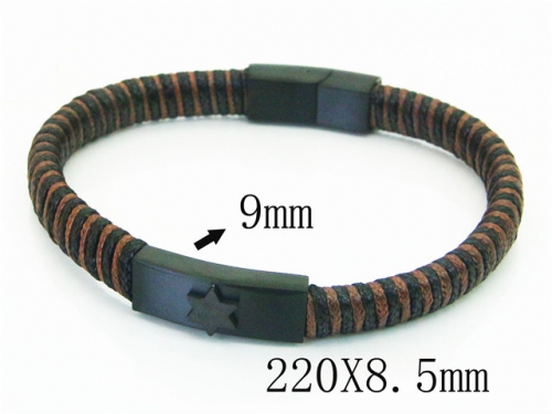 Ulyta Wholesale Jewelry Leather Bracelet Stainless Steel And Leather Bracelet Jewelry BC91B0560JQQ