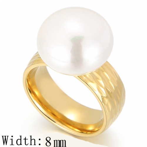 BC Wholesale Stainless Steel 316L Jewelry Pearl Or Shell Rings NO.#SJ53R46046