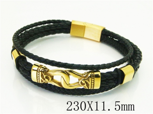 Ulyta Wholesale Jewelry Leather Bracelet Stainless Steel And Leather Bracelet Jewelry BC91B0573IME