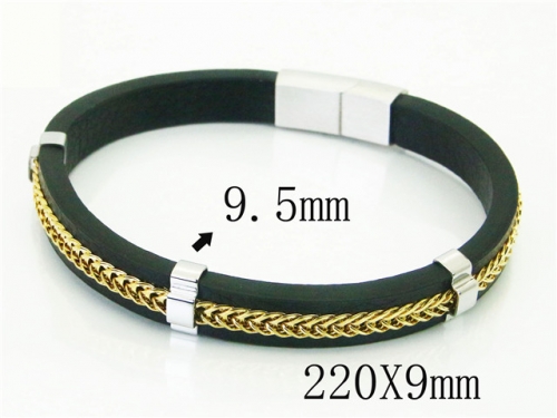 Ulyta Wholesale Jewelry Leather Bracelet Stainless Steel And Leather Bracelet Jewelry BC91B0554INC