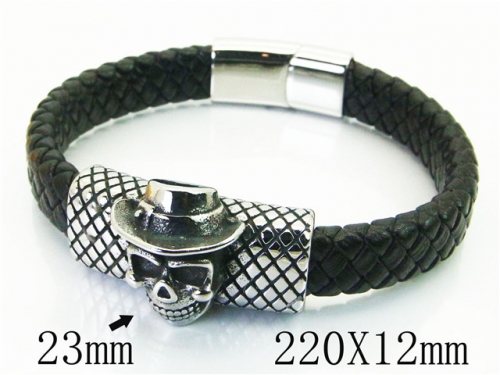 Ulyta Wholesale Jewelry Leather Bracelet Stainless Steel And Leather Bracelet Jewelry BC62B0736HMD