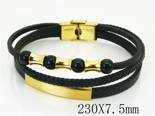 Ulyta Wholesale Jewelry Leather Bracelet Stainless Steel And Leather Bracelet Jewelry BC91B0571IOD