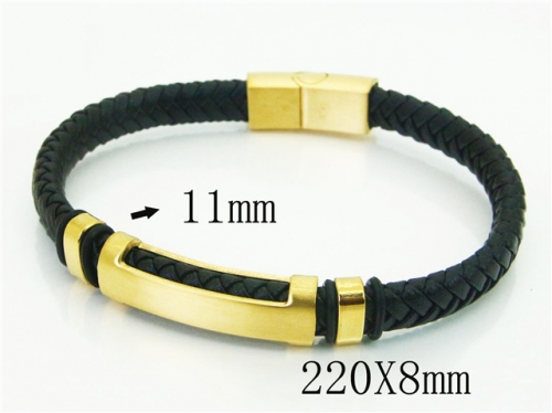 Ulyta Wholesale Jewelry Leather Bracelet Stainless Steel And Leather Bracelet Jewelry BC91B0556IPZ