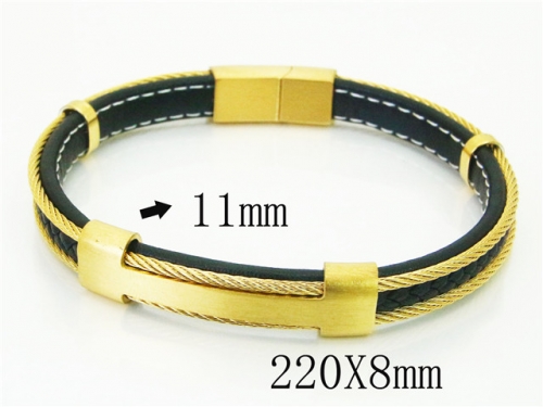 Ulyta Wholesale Jewelry Leather Bracelet Stainless Steel And Leather Bracelet Jewelry BC91B0552INB