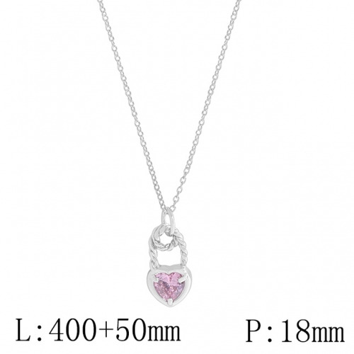 BC Wholesale 925 Silver Necklace Fashion Silver Pendant and Silver Chain Necklace 925J11NA406