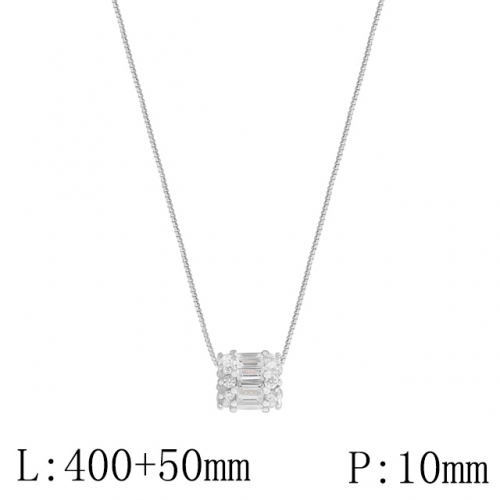 BC Wholesale 925 Silver Necklace Fashion Silver Pendant and Silver Chain Necklace 925J11N088