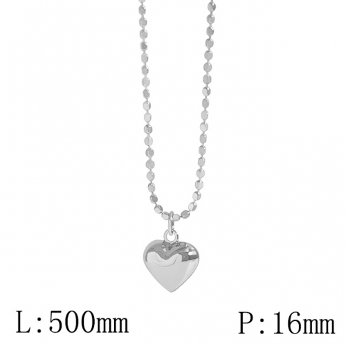 BC Wholesale 925 Silver Necklace Fashion Silver Pendant and Silver Chain Necklace 925J11N073