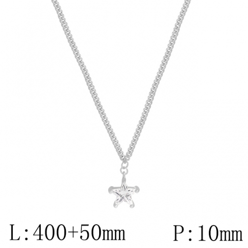 BC Wholesale 925 Silver Necklace Fashion Silver Pendant and Silver Chain Necklace 925J11NA263