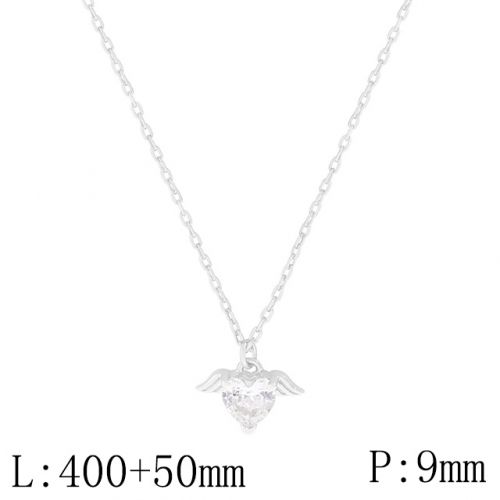 BC Wholesale 925 Silver Necklace Fashion Silver Pendant and Silver Chain Necklace 925J11NA499