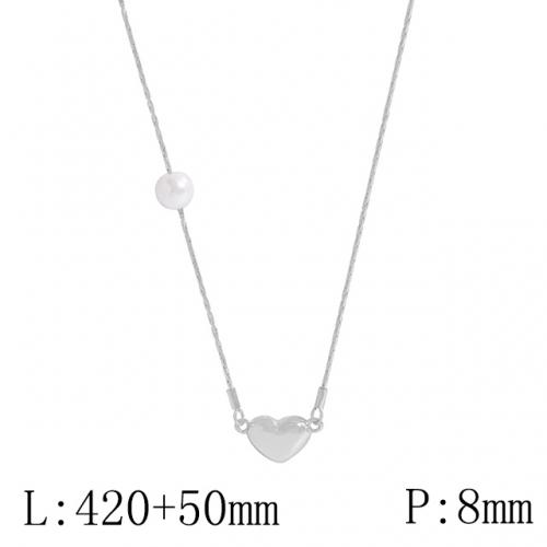 BC Wholesale 925 Silver Necklace Fashion Silver Pendant and Silver Chain Necklace 925J11N444