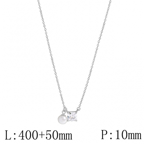 BC Wholesale 925 Silver Necklace Fashion Silver Pendant and Silver Chain Necklace 925J11N430