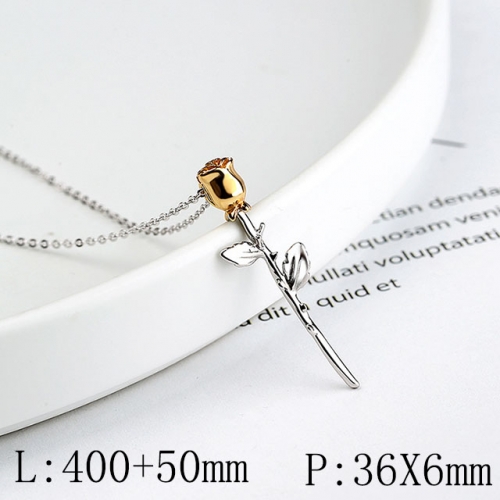 BC Wholesale 925 Silver Necklace Fashion Silver Pendant and Silver Chain Necklace 925J11N010