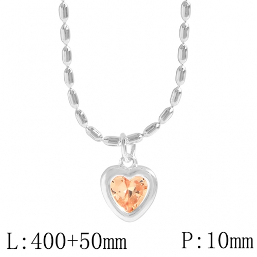 BC Wholesale 925 Silver Necklace Fashion Silver Pendant and Silver Chain Necklace 925J11NA312