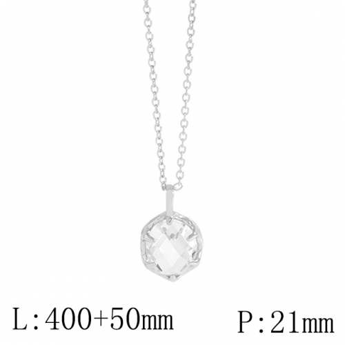 BC Wholesale 925 Silver Necklace Fashion Silver Pendant and Silver Chain Necklace 925J11NA267