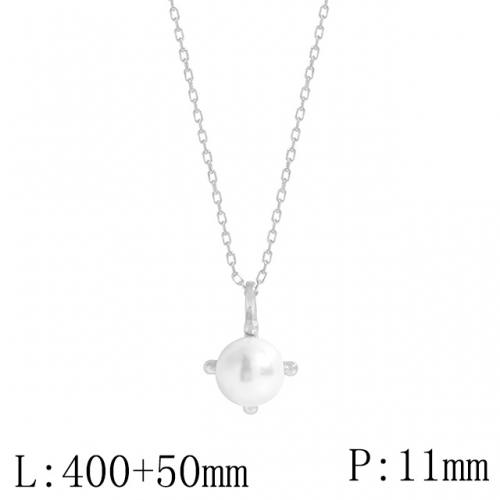 BC Wholesale 925 Silver Necklace Fashion Silver Pendant and Silver Chain Necklace 925J11NA336