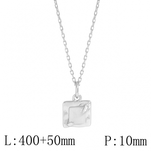 BC Wholesale 925 Silver Necklace Fashion Silver Pendant and Silver Chain Necklace 925J11NA345