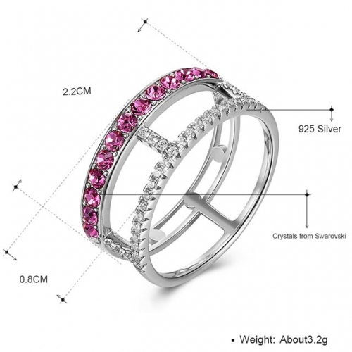 BC Wholesale Austrian Crystal Jewelry High-grade Crystal Jewelry Rings SJ115R290