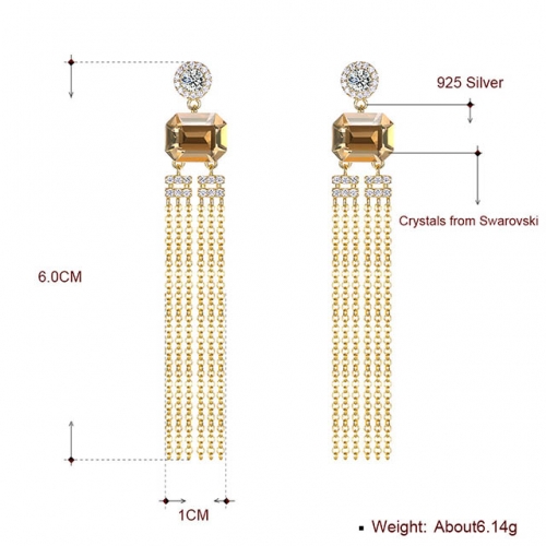 BC Wholesale Austrian Crystal Jewelry High-grade Crystal Jewelry Earrings SJ115EA341