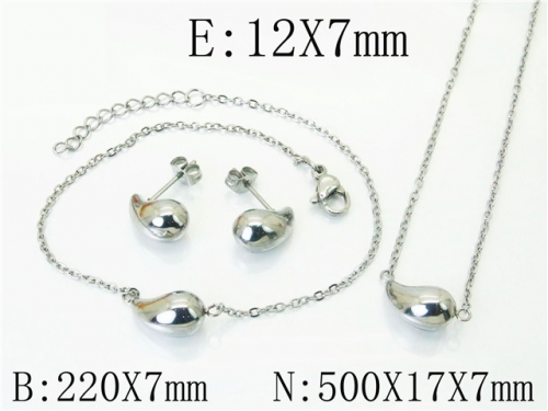 Ulyta Jewelry Wholesale Jewelry Sets 316L Stainless Steel Jewelry Earrings Pendants Sets BC59S2547PW