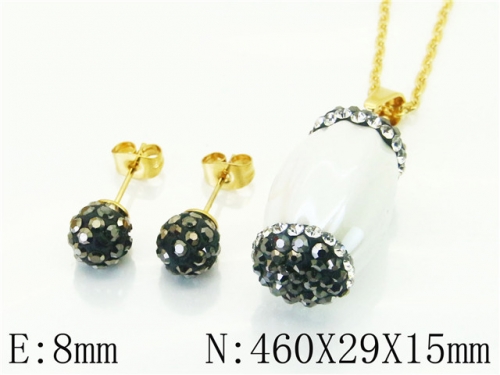 Ulyta Jewelry Wholesale Jewelry Sets 316L Stainless Steel Jewelry Earrings Pendants Sets BC67S0045LG