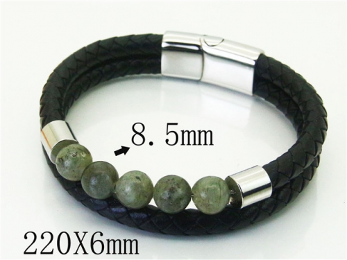 Ulyta Wholesale Jewelry Leather Bracelet Stainless Steel And Leather Bracelet Jewelry BC37B0219HIQ