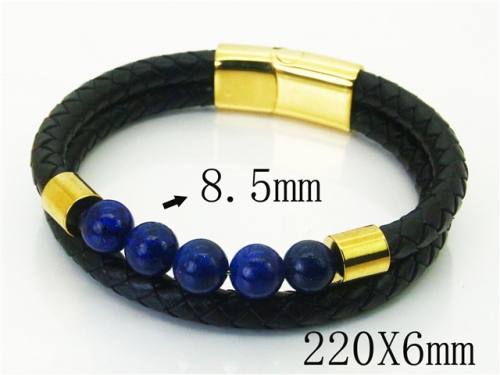 Ulyta Wholesale Jewelry Leather Bracelet Stainless Steel And Leather Bracelet Jewelry BC37B0226HKG