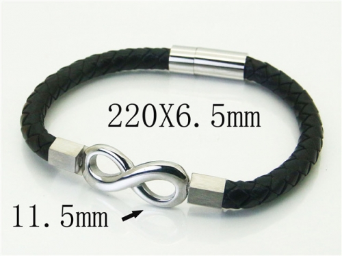 Ulyta Wholesale Jewelry Leather Bracelet Stainless Steel And Leather Bracelet Jewelry BC37B0236HAA