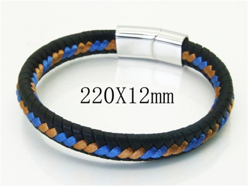 Ulyta Wholesale Jewelry Leather Bracelet Stainless Steel And Leather Bracelet Jewelry BC37B0246HFF