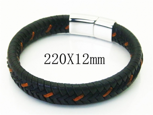 Ulyta Wholesale Jewelry Leather Bracelet Stainless Steel And Leather Bracelet Jewelry BC37B0241HSS