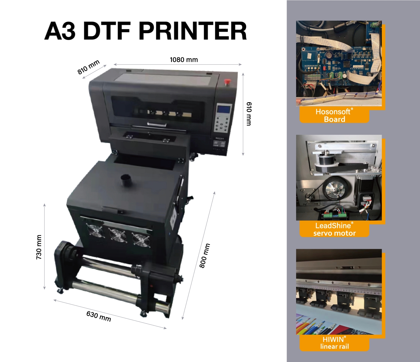 A3 DTF Printer,DTF Sticker Roll Inkjet Digital Large Printer Printing Plotter For Small Mini Procolor DTF Printer Printing Machine A3