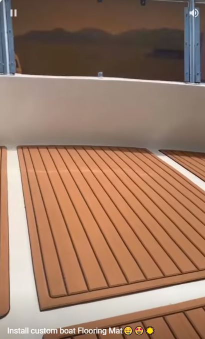 Install custom boat Flooring Mat??☀️