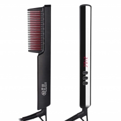 Electric Hair Straightener Beard Brush