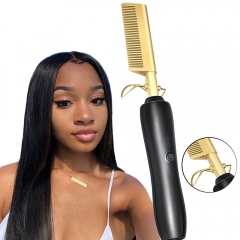 Electric Hot Comb for Hair Straightener & Curling