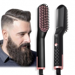 3-in-1 Ionic Beard Straightening Brush with Dual Voltage 110-240V
