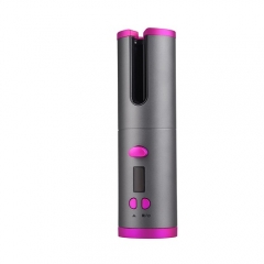 USB Rechargeable Power Bank Cordless Automatic Hair Curler
