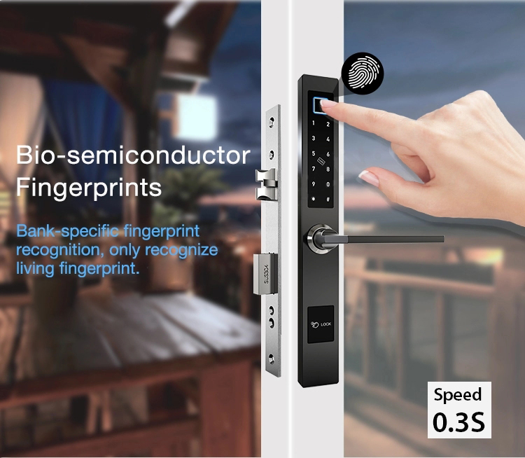 Bluetooth Fingerprint touch door lock 