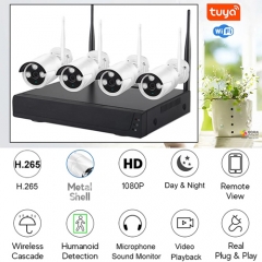 TK7204W TUYA wifi 4CH wireless nvr camera kit