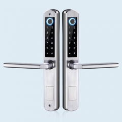 FL-3D double sided fingerprint Bridge aluminum digital door lock