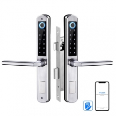 FL-3D double sided fingerprint Bridge aluminum digital door lock